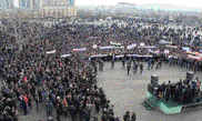 Митинг против карикатур на пророка Мухаммеда в Charlie Hebdo начался в Чечне
