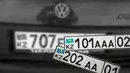 "Зеркальные номера" авто предлагают официально продавать в Казахстане