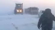 Из-за морозов на севере Казахстана ограничено движение на автодорогах