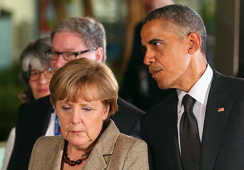 Ангела Меркель и Барак Обама. Фото ©REUTERS