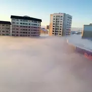 Талдыкорган накрыл сильный туман