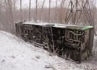 Крупное ДТП с автобусом произошло в Жамбылской области