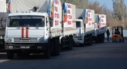Колонна МЧС России с гуманитарной помощью выехала в Донбасс