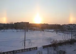 Три солнца наблюдали жители Рудного