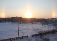 Три солнца наблюдали жители Рудного