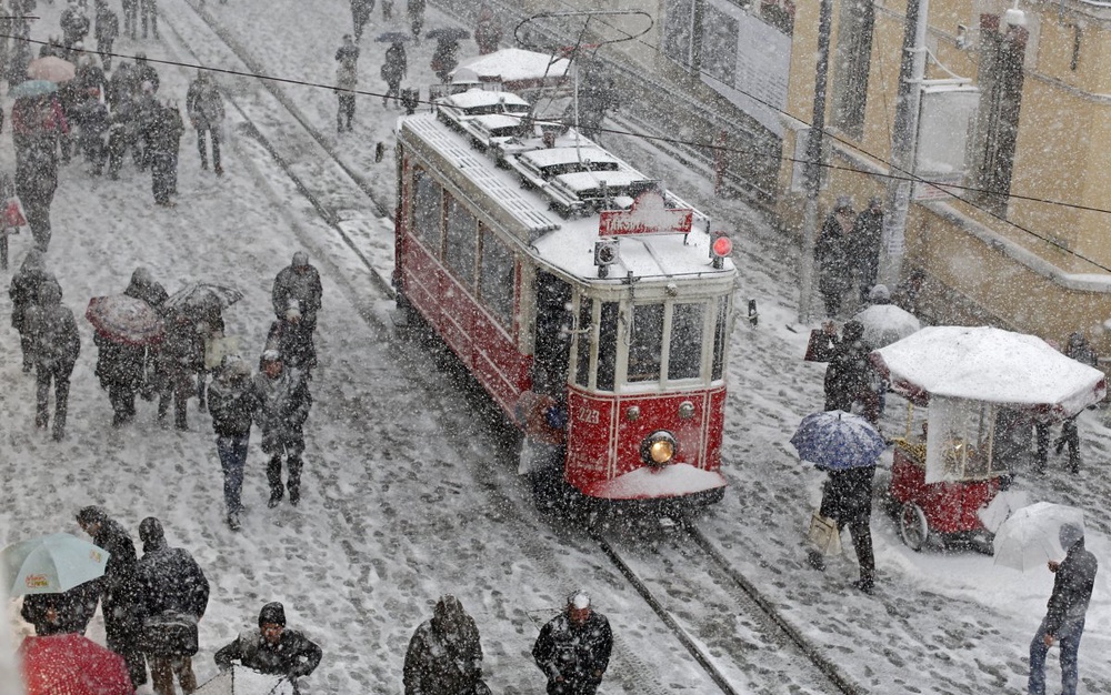 Снегопад в Стамбуле. Фото ©REUTERS