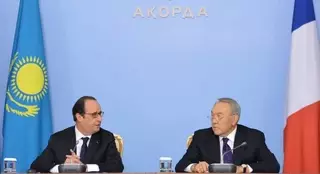 Олланд рассказал Назарбаеву о возможности снятия санкций между Россией и ЕС