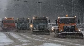 Высота выпавшего снега в Алматы составила 30 сантиметров