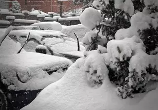 Мартовский снег в Алматы оказался обильнее зимних снегопадов