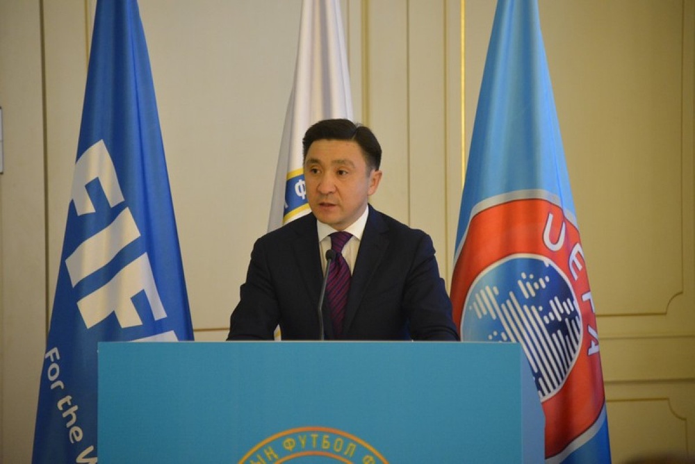 Ерлан Кожагапанов, президент Федерации футбола Казахстана