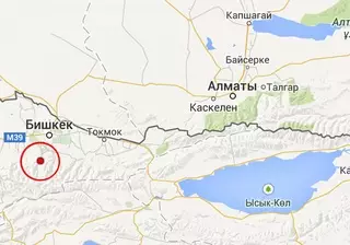 Землетрясение магнитудой 4,2 произошло в 208 километрах от Алматы