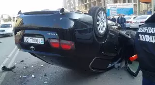 Водителя Lexus привлекут к ответственности после сальто в ДТП в Астане