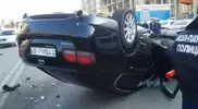 Водителя Lexus привлекут к ответственности после сальто в ДТП в Астане