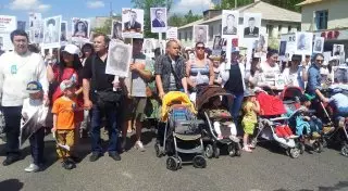 Пеший марш в честь юбилея Победы прошел в Астане