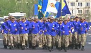 Военные Астаны устроили забег в честь 70-летия Победы