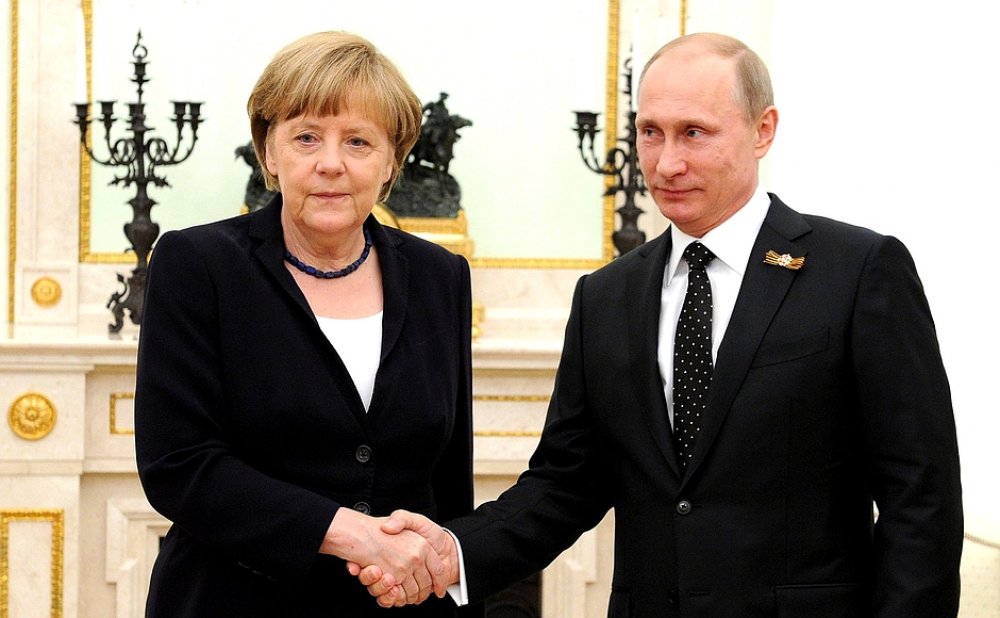 Ангела Меркель и Владимир Путин. Фото с сайта kremlin.ru