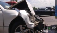 ДТП в Алматы: Lexus врезался в пассажирский автобус