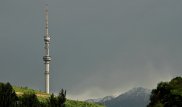 В Алматы прошел град