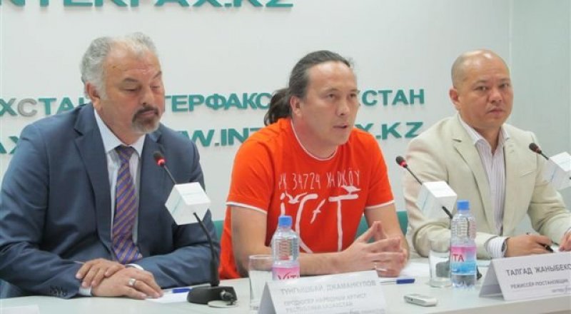 Тунгышбай Жаманкулов, Талгад Жанибеков на пресс-конференции