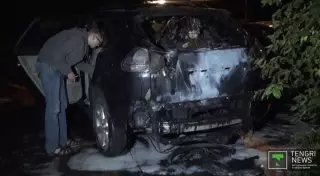 4 поджога машин произошло за ночь в Алматы