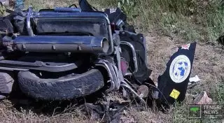 Российский участник мотопробега "Вечный Огонь Памяти" разбился на трассе Алматы - Бишкек