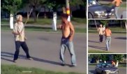 Смелый дед палкой усмирил дебошира в Рудном