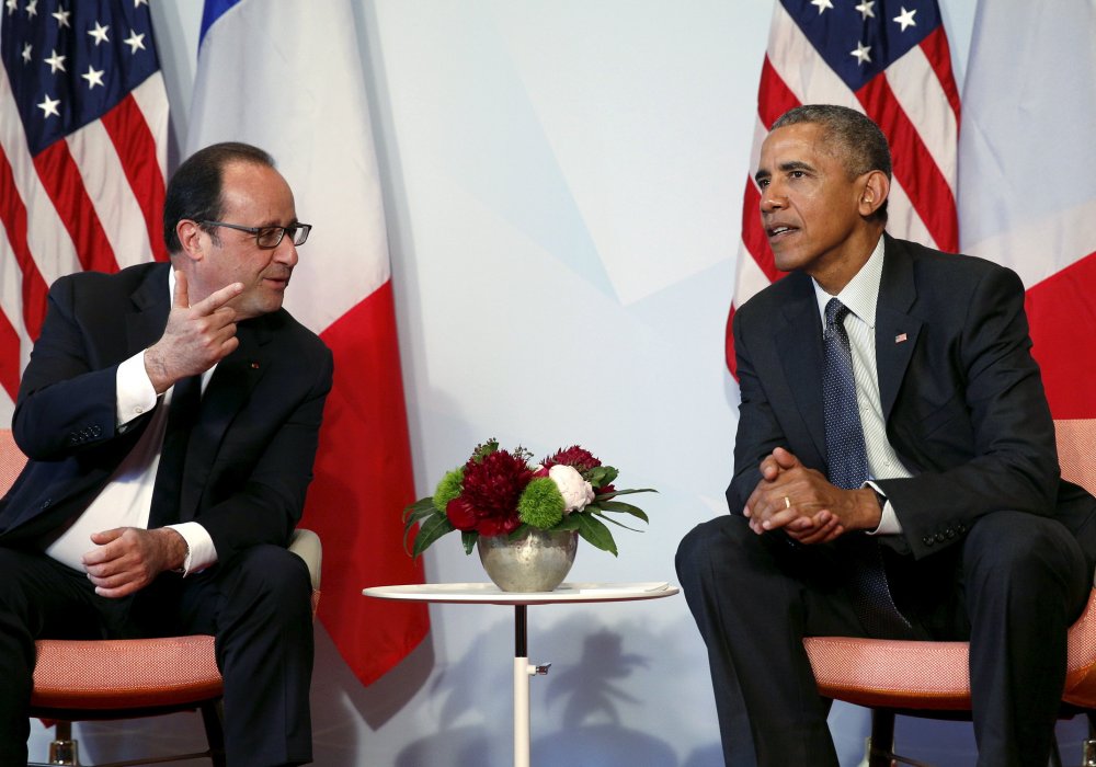 Франсуа Олланд и Барак Обама. Фото © REUTERS