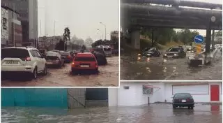 Несколько улиц в Алматы затопило после сильного дождя