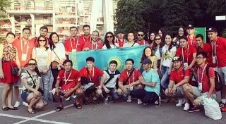 Сборная Казахстана выступает на чемпионате мира по футболу среди артистов