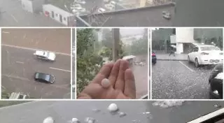 В Астане прошел град