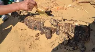 Атырауские студенты нашли тысячелетнюю могилу вождя огузов