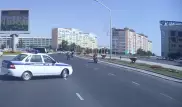 ДТП с участием патрульного авто в Актау попало на видео