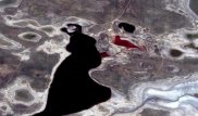Пользователь нашел в Атырауской области "кровавое озеро"