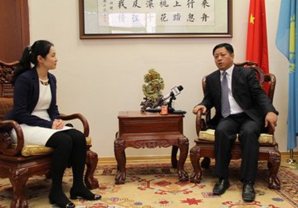 Посол Китая в Казахстане Чжан Ханьхуэй. © cntv.ru