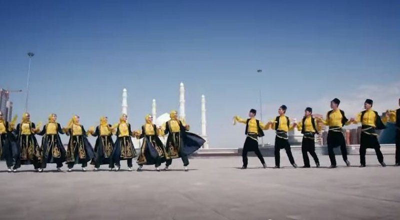 Кадр из клипа "Астана - моя гордость". © kaztrk.kz