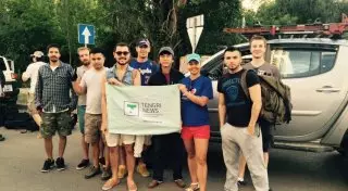 Звезды и журналисты отправились в Джунгарский Алатау на поиски снежного барса