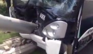 Пассажирский автобус врезался в столб в Астане: Пострадали 23 человека
