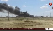 При пожаре на АЗС в Кызылординской области три человека получили обширные ожоги