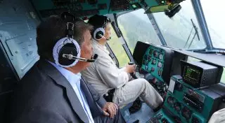 Опубликованы фото и видео с вертолетного облета в районе селя в Алматы