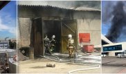 Пожар на складе в районе аэропорта Алматы потушен