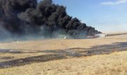 Шесть вагонов грузового поезда загорелись в Актюбинской области