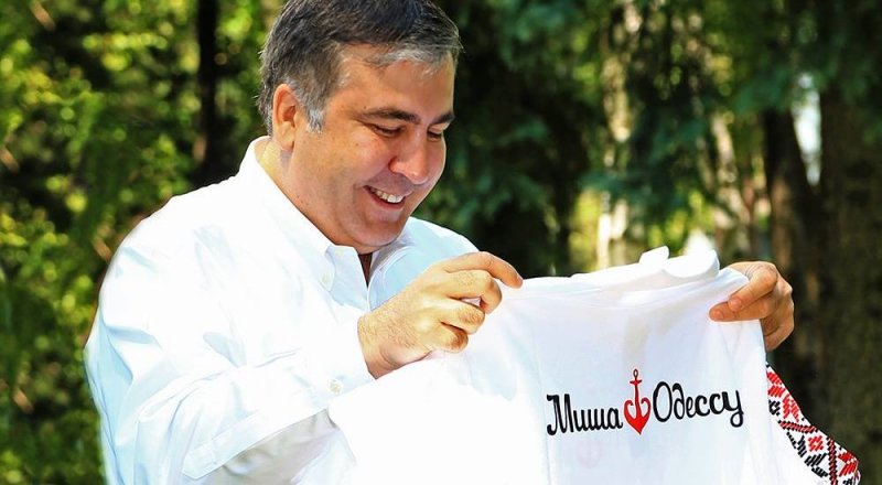 Михаил Саакашвили. Фото со страницы губернатора Одесской области в Facebook