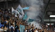 Фанаты "Астаны" организовали шествие до стадиона перед матчем с АПОЭЛом
