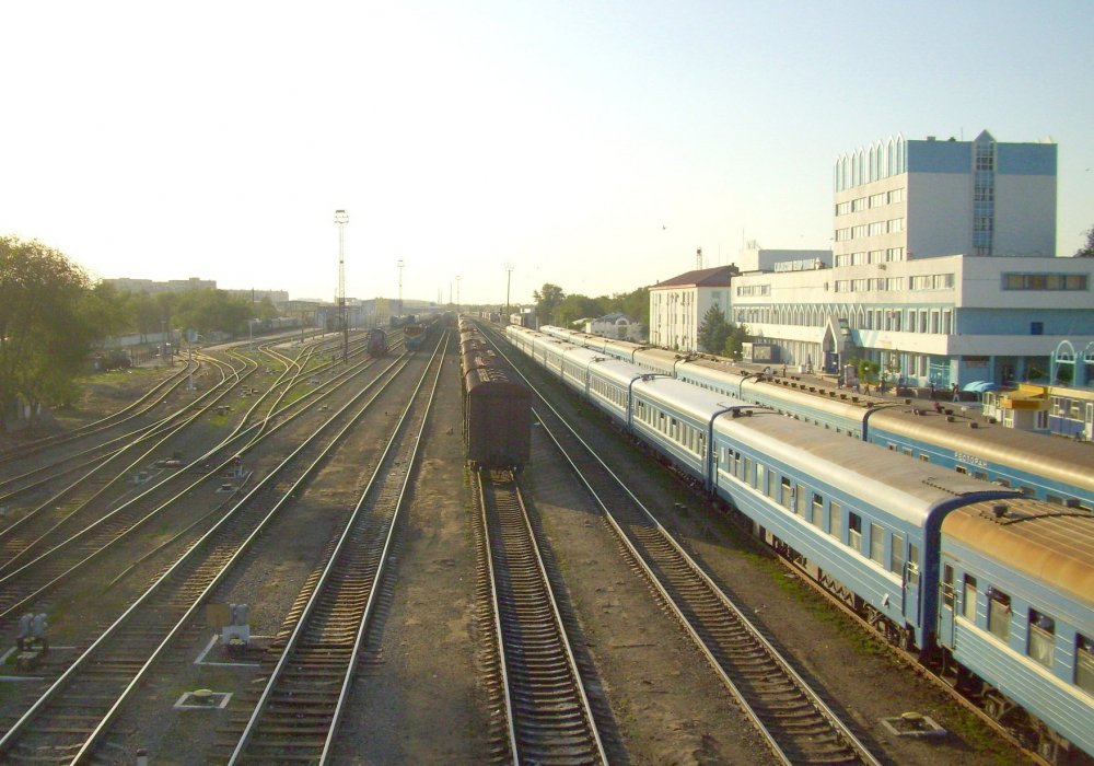 Станция Актобе. Вид с переходного моста. © infojd.ru/С. Болашенко