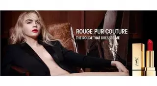 Британская топ-модель Кара Делевинь разделась для рекламы помады