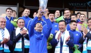 Аким столицы вручил "Астане" Кубок в честь выхода в группу Лиги чемпионов