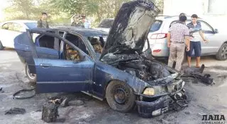 Второй за сутки автомобиль сгорел в Актау