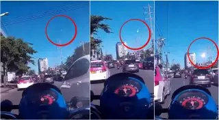 Падение похожего на метеорит объекта засняли жители Таиланда