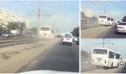 Водителя автобуса в Алматы оштрафовали за езду по трамвайным путям