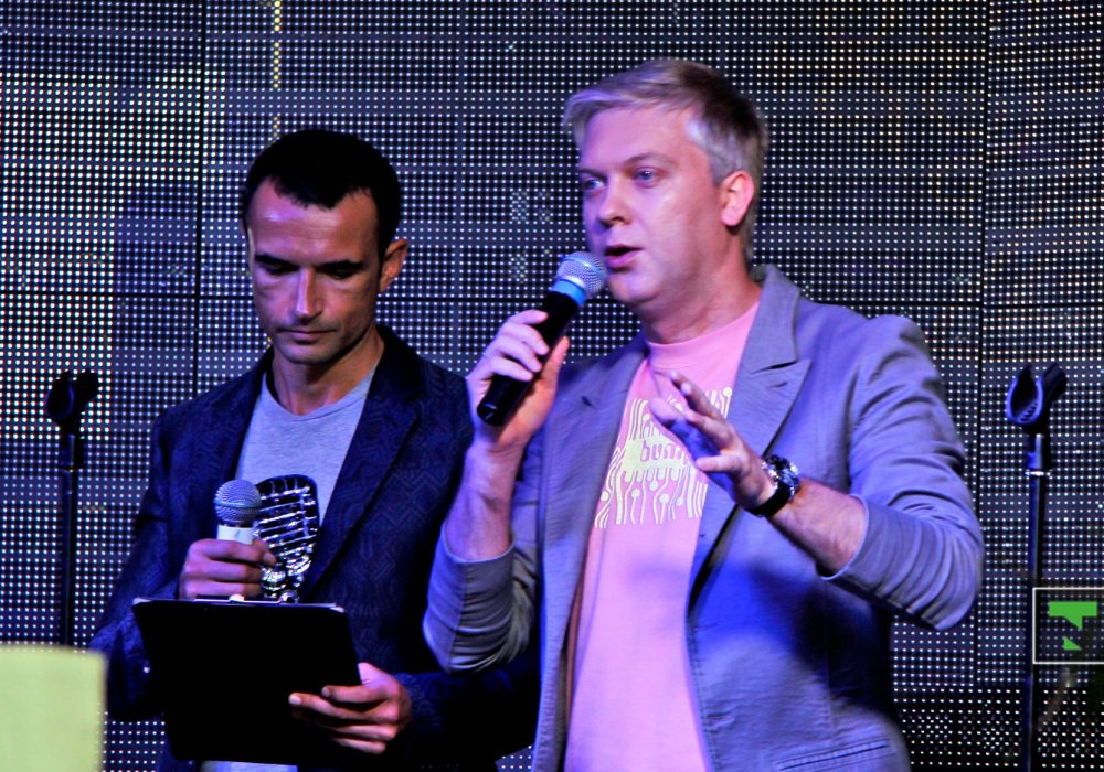 Сергей Светлаков и Александр Орлов на сцене. Фото © Николай Колесников
